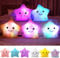 Kyduu Cuscino led, Peluche Cuscino, cuscini decorativi, cuscini decorativi a forma di stella, Federa Cuscino, Federa Peluche, Cuscino Arredo, Cuscino a forma di stella a LED, Federa ​per Cuscino(Blu)