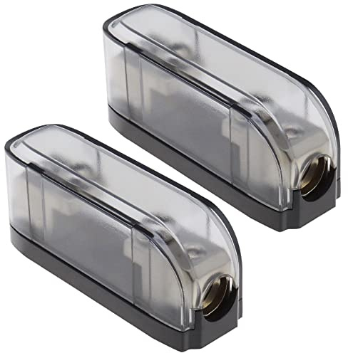 Create idea Mini-ANL-Sicherungskasten-Halter, Sicherungshalter, Basisblock für elektronische elektrische Stromversorgung, Ladung, Auto Wohnmobil Audio-Modifikation, 150 A, 32 V Gleichstrom, 2 Stück