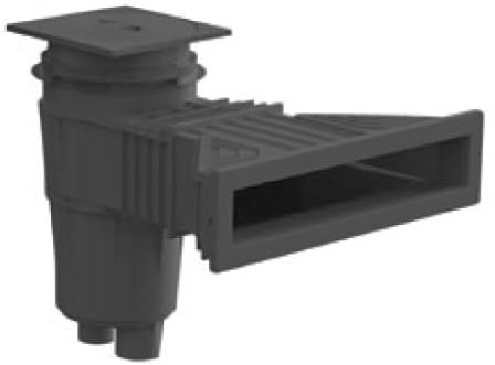Astralpool Pièce à sceller Piscine - Skimmer XXL métrique - 17,5L Liner/Béton - modèle Norm - Gris Anthracite de