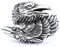 Rabenring für Männer, nordischer Wikinger-Rabenring, keltischer Odin-Raben-Totemamulettring, Vintage-Krähenpaar-Ring, Punk-Tiervogelschmuckgeschenk für Männer Jungen (17.3)