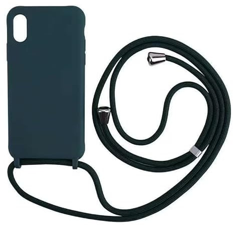 WenBaby Handykette für Samsung Galaxy S20 Hülle mit Band,Handyhülle mit Schnur zum Umhängen Silikon Seil Necklace Schutzhülle mit Kordel Tasche Case TPU Bumper für Galaxy S20- Dunkelgrün