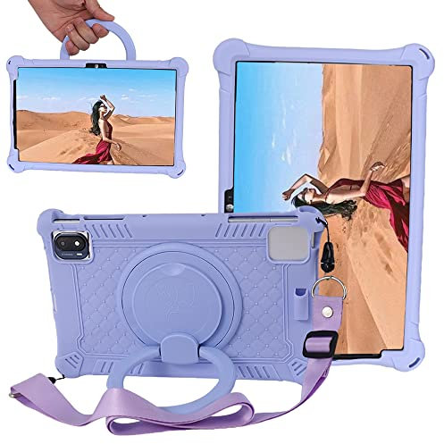 FKQLH Custodia per Oppo Pad Air, Silicone Morbido Skin Leggero Custodia Protettiva per Bambini Supporto Cover per Oppo Pad Air 10,36 Pollice, Viola