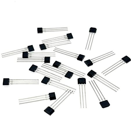 JZK 20 Stück TO-92S Bipolarer Hall Effekt Sensor 3 pin 41F Magnetdetektor SS41F 3-poliger Hall-Sensor 41F Hall Sensor Chip 3-polig 3-pin