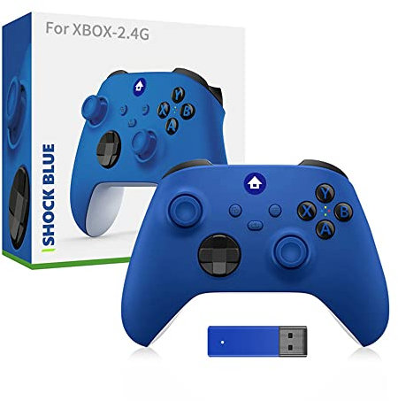 Serise X/S Controlador Inalámbrico,para XBOX Serise X/S Controlador de Gamepad con Receptor Inalámbrico 2.4G Mango de Juego Balancín Antideslizante para Accesorios de PC Gamepad (blue)