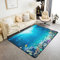Kinder Ozean Wohnzimmer Teppiche Marine Leben Meer Dekor Teppich Unterwasser Kreaturen Dekor Akzent Teppich Ozean Natur Thema Indoor Bodenmatte Raum Dekor Wohnzimmerteppich 100x150 cm