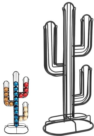 Kaffeepadhalter, Kaktusförmiger Pods-Kaffeehalter, Kaffeestation-Organizer, Aufbewahrung von Stehenden Pods, Kaffeezubehör, für 48 Kaffeepads, Heim- und