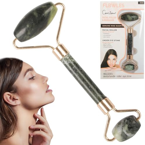 Jadelitmassager grün (Roller Jade beidseitig)