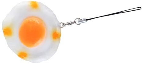 DIKACA Pendentif Oeuf De Soleil Oeuf Au Plat Réaliste Modèle De Faux Oeuf Au Plat Fausse Nourriture Modèle Doeuf Au Plat Accessoire De Fête Modèle Oeuf Poché Oeufs Au Plat Décorations Pvc