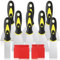 Raxfekro 8 pezzi set di coltelli per stucco, coltello per stucco in acciaio inox con manico in plastica, set di spatole per pittura, spatola per stucco per raschiare le pareti e rimuovere la carta da