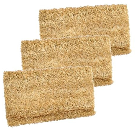 MOLUCKFU 3pcs Loofah Dish Towel Multipurpose Loofah Bowl Scrubber Sponges Kitchen Loofah Sponges Dishwashing Loofah Sponge Dish Scrubber Sponge Kitchen Cleaning Loofah Dish Washing Sponges