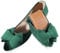 MACHSWON Ballet Flats for Women Comfortable Women's Flats Ballerina Folding Pumps Casual Dress Pointed Toe Black Flats Shoes Women(Dark Green, Size 7)