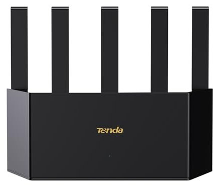 Tenda RX12L Pro Router WiFi 6 AX3000 Dual Band Gigabit, 2402Mbps/5GHz+574Mbps/2.4GHz, 4 Porte Gigabit, 160MHz Bandwidth, WiFi+, Parental Control, WPA3.