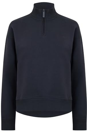 USA Pro Womens Quarter Zip Top Long Sleeve Cotton