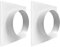 100 mm/150 mm/200 mm/250 mm Kanalverbinderflansch Innen- und Außenbereich Lüftungskanal-Verbindungsflansch für Heizung/Kühlung wanddurchführung klimaanlage wandflansch 150mm（2pcs）