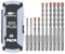 SDS Plus Rotary Hammer Drill Bit Set (10 Pack - 1/8, 1/4, 5/16, 3/8, and 1/2) Carbide Tipped - Perfect for Drilling Through Concrete, Cement, Stone, Brick, Ceramic Pots, & More!
