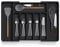 Zuvo Expandable Large Plastic Cutlery Organiser - Black Tray for Kitchen Utensils - Perfect for Large Drawers
