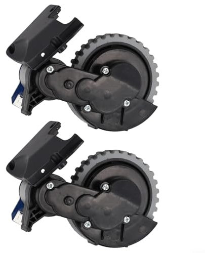 Robot aspirador juegos de ruedas derecha e izquierda, accesorio de robot aspirador para aspiradoras Conga 1490, 1590, 1390, 1290 (rueda derecha + rueda izquierda)