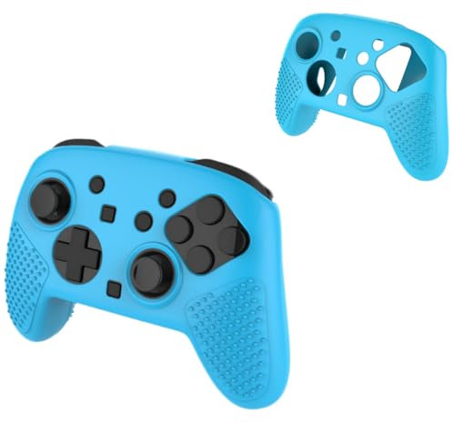 Funda de Silicona para Switch 2 Pro, Funda Protectora Antideslizante para el Mando Switch 2 Pro (Azul)