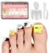 NOVO OVO Extra Short XS XXS Toe Nail Tips Sharp Square Press on Full cover, Soft Gel False Toenail Extension Kit, Pre-etched Clear Matte Fake Nails for Salon DIY Acrylic Pedicure x 16 Sizes 224 Pcs
