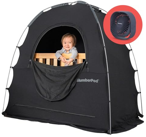 SlumberPod Blackout Sleep Tent, Combo with Mini Fan