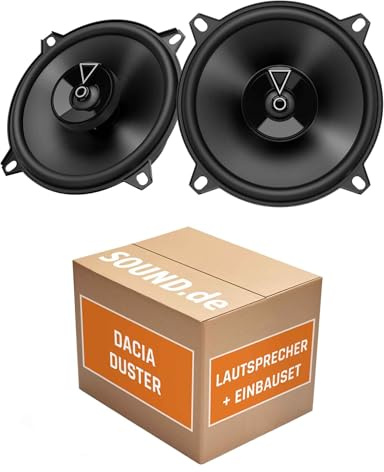 Lautsprecher Boxen Einbaupaket für JBL Club3 54F kompatibel mit Dacia Duster 1 Generation vorne | 2X Tief-Mitteltöner mit integriertem Hochtöner 135W MAX