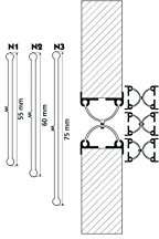 FRANCE CALFEUTRAGE SARL - GROUPE ELTON Türdichtung für Tür mit Vorder- und Rückwärtsgang, 60 mm x 224 cm