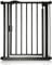 Safetots Pressure Fit Self Closing Stair Gate, Narrow, 68.5cm - 75cm, Matt Black, Auto Closing Baby Gate, Safety Barrier for Toddler, Easy Installation