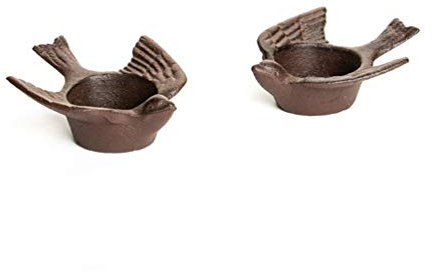 TentHome 2 Set Kerzenständer Vintage Kerzenleuchter Kerzenhalter Kreativ Teelichthalter Antik Tier Dekoration Gusseisen für Cafe Restaurant Atmosphäre, antikbraun