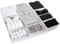 Eco Home Store Großes Schubladen Ordnungssystem 12er set weißen Boxen Aufbewahrung Organisator Schublade Schrank Organizer Aufbewahrungsbox Kleiderschrank Organizer