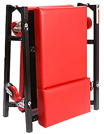 ARCH Faltbare Rollbrett Werkstatt, Werkstatthocker, Kunststoffkrescher Mit Flexiblem Universalläufer Und Weicher Kopfstütze, Auffahrrampe Pkw for Wartungswagen (Color : 40inch, Size : Regular Wheel)