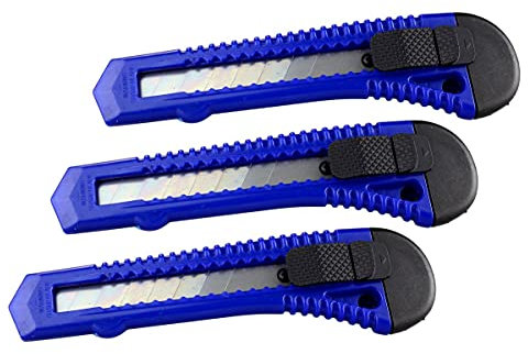 Cuter 3 x Paketmesser Coltello per Tappeti Coltello 18 mm