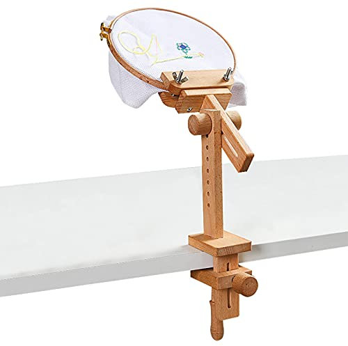 YOUGE Stickrahmen Desktop | Embedded Table Embroidery Stand | Table Embroidery Frame | Embroidery Frame Wooden Embroidery Tools