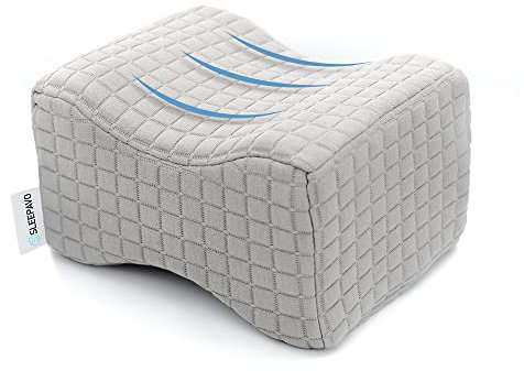 Sleepavo Memory Foam Kniekissen für Seitenschläfer - Orthopädische Unterstützung bei Knie, Schmerzen im unteren Rücken, Schwangerschaft und Ischias