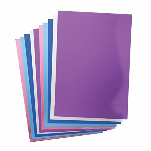 Baker Ross FE704 Holographisches Tonpapier A4-20er Pack, Bastelbedarf für Kinder, Ideal für Bastelaktivitäten und Dekorationsarbeiten
