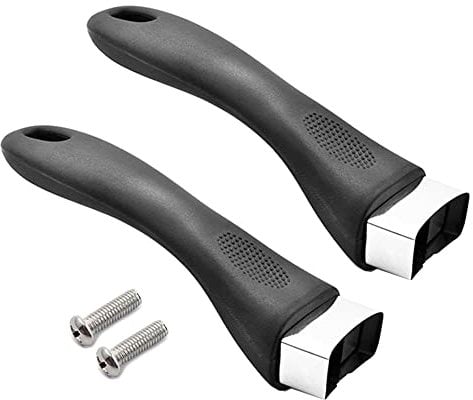 WANLIAN Bakelite Pot Handle Scald-Proof Long Handle Grip Replacement with Screw for Kitchen Saucepan Pan Type A One Size, (2Pack)