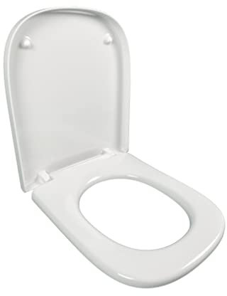 Siège Jacod Delafon Struktura E4272 Compact Thermodur charnières métalliques Compatible avec WC de la collection Struktura Blanc