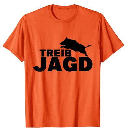 Treibjagd Tshirt Orange als Warnweste für Jäger T-Shirt