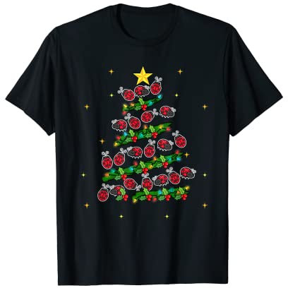 Ladybug Christmas Tree Ladybeetle Ladybird T-Shirt