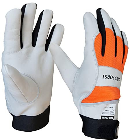 SWS Forst GmbH Schnittschutzhandschuh Forsthandschuh aus Leder Klasse 1 20m/s Gr. XL