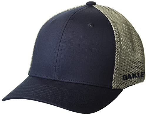 Oakley Unisex-Erwachsene Golf-Truckermütze mit Wappen Verschluss, Fathom/Stone Grey, L/XL