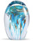 EUSTUMA Figurines de conque en Verre soufflé à la Main, Ornement d'animaux Marins pour décoration d'intérieur, Collection d'animaux Marins pour Cadeau d'anniversaire, Coquillages en Verre (méduse)