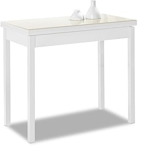 ASTIMESA Buchtyp Küchentisch, Beige, 80 x 40 cm bis 80 x 80 cm