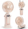 Yeahchic Handheld Fan, Portable USB Desk Fan with 5 Speeds, Rechargeable Mini Fan with LED Display for Stylish Girl Women Men Home Office Travel - Beige