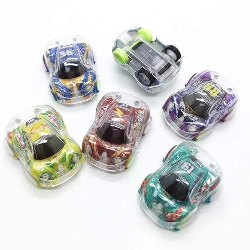 Moguri 6 Stück Stunt Spielzeugauto Legierung, Kleine Spielzeugautos, Spielzeugautos Set,Mini Spielzeug Autos für das Lernspiel von Kleinkindern Jungen und Mädchen