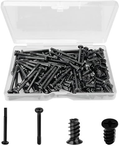 Juego de 120 tornillos para PC, M3,5 x 3 mm/M5 x 10 mm, tornillos para ventilador de carcasa de PC, tornillos de ventilador, tornillos de montaje para ventilador, tornillos de ventilador para carcasa,
