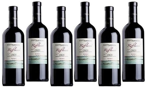 SANT'ANDREA RIFLESSI ROSSO CIRCEO 2023 HALBE FLASCHE DOC 375 CL 6 FLASCHEN