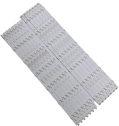 FGRNIOD Bande de rétroéclairage LED, 14 Lampes, compatibles for Philips TV 55 Pouces, 55PUS6501/12, 55PUS6551/12, 55PUS6561, 55PUS6581, GJ-2K16-550-D714-V4-L R