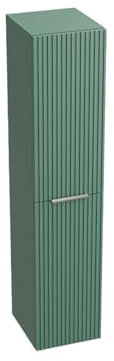 lavita Badezimmerschrank Hochschrank Oklahoma Grün Matt 300 Hängeschrank Badschrank Schmal Badregal Schrank 30cm Breit Badezimmermöbel Lackierte Platte 25x30x140 cm Montierte Badmöbel