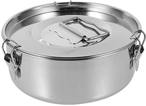 Alipis Flan De Acero Inoxidable Con Tapa Molde Para Flan y Vaporera De Cocina Para Puddings y Comidas Al Vapor