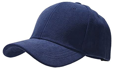 Baseball Cap Unisex Baumwolle Baseball Mützen Reine Farbe Baseboard Baseballkappe Cap in Veloursleder Optik, Wildleder Optik, Baseball Cap, verstellbar, Unisex MüTze Cap